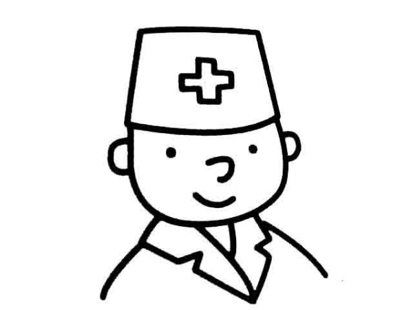 How to draw a doctor in simple strokes