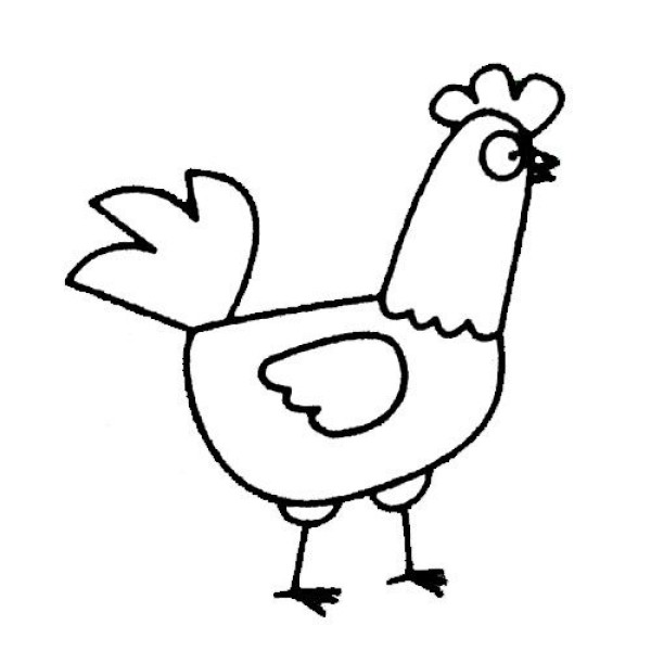 Simple drawing of a proud big cock