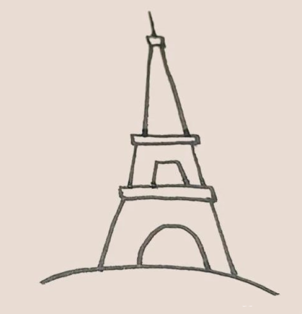 Simple drawing of the Eiffel Tower