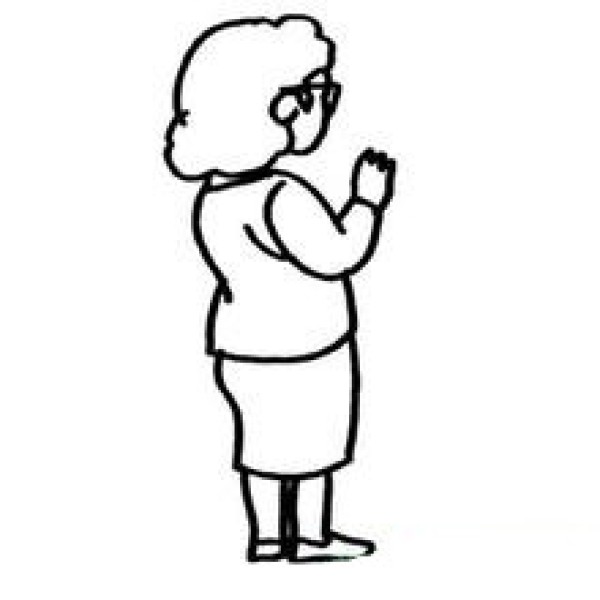 Complete collection of simple drawings of kindergarten female teachers