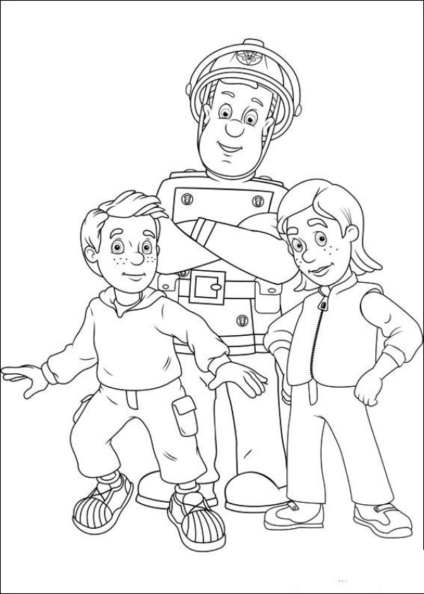 Fireman Sam character sketch