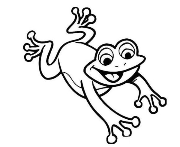 How to draw a jumping frog beautifully, easy and easy to learn