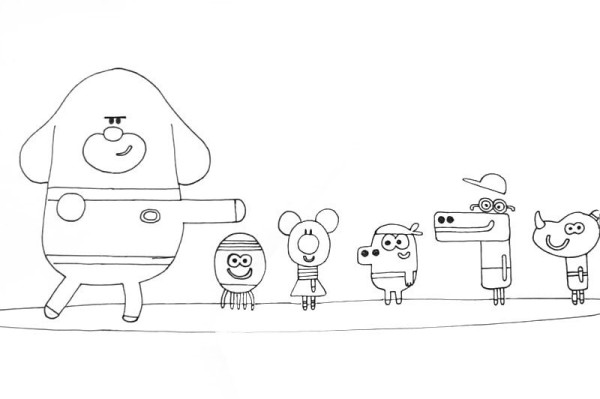 Simple drawing pictures of children in Archi Kindergarten