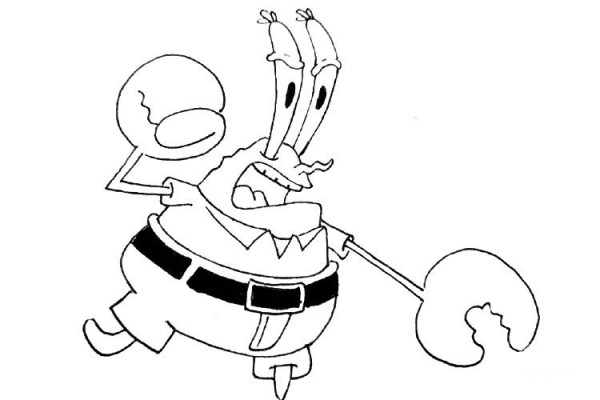 Money-grubbing Mr. Krabs