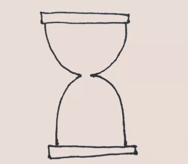 Hourglass simple drawing