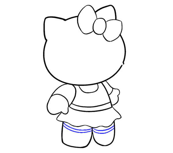 Learn to draw cute Hello Kitty