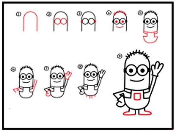 How to draw minions