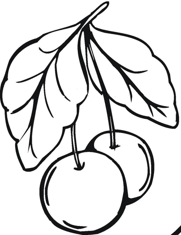 How to draw two cherries