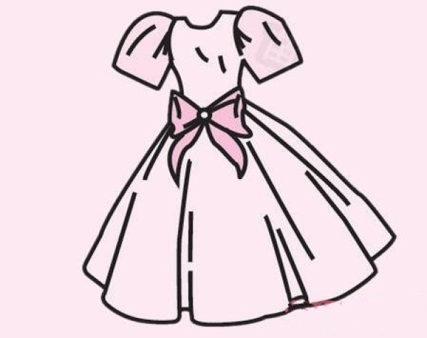 How to draw a beautiful dress