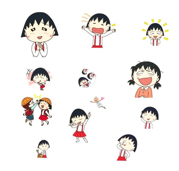 Chibi Maruko-chan handbook simple drawing material