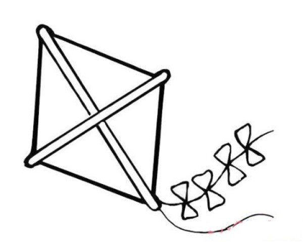 How to draw a rhombus kite