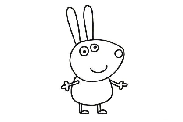 Drawing Rebecca Rabbit from Peppa Pig