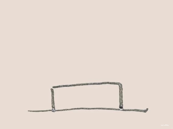 Simple drawing of sofa