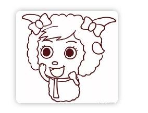 How to draw a beautiful beautiful sheep