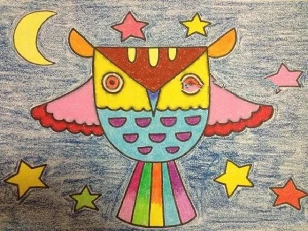 2 beautiful children’s drawings of kites