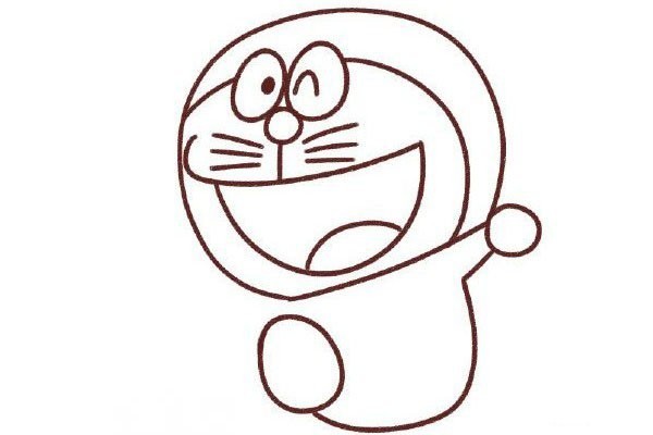 How to draw Doraemon in simple strokes