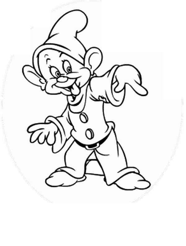 Seven dwarfs simple drawing pictures