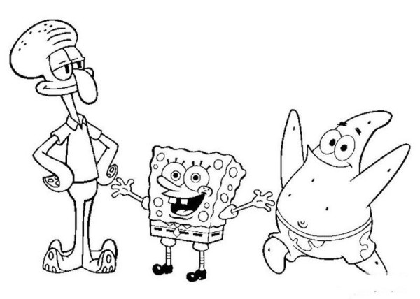 Spongebob animation simple strokes picture collection