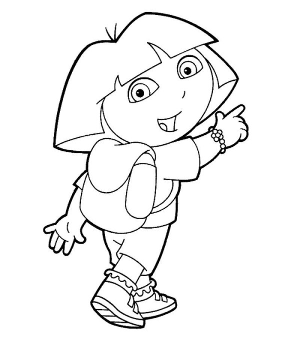 Dora simple strokes picture