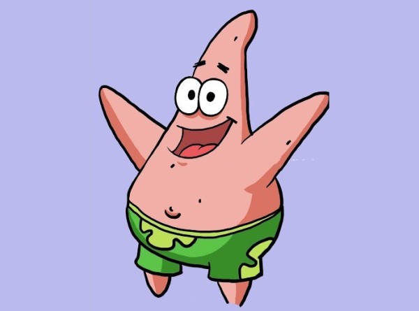 Simple strokes drawing tutorial of Patrick Star