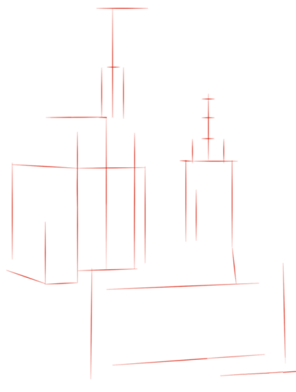 How to Draw Neuschwanstein Castle