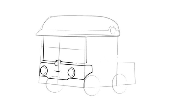 Police car Peri Ludi simple drawing