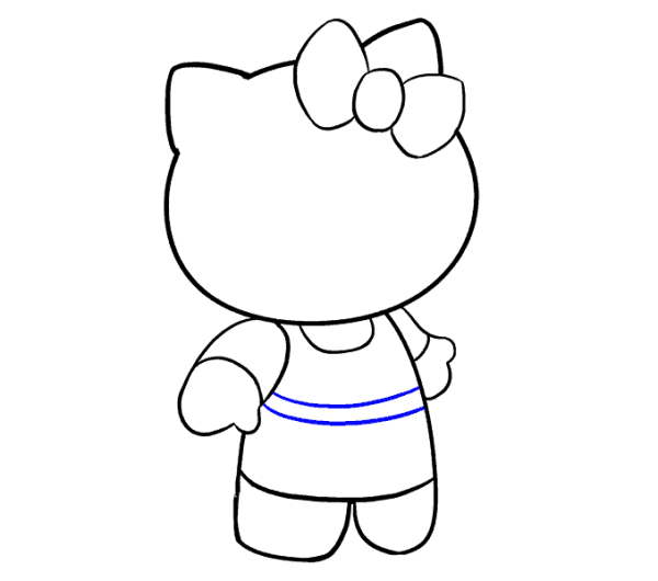 Learn to draw cute Hello Kitty