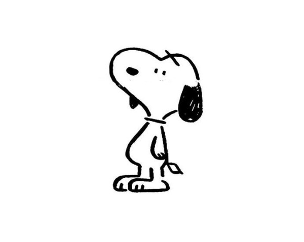 8 cute simple drawings of Snoopy