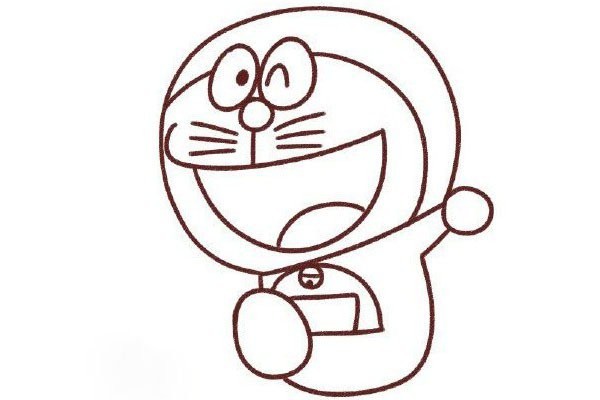 How to draw Doraemon in simple strokes