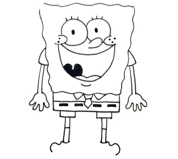 How to draw spongebob