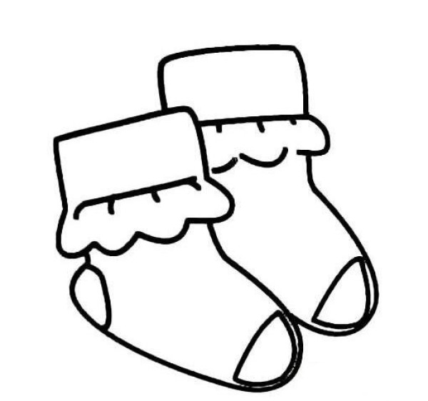 How to draw socks