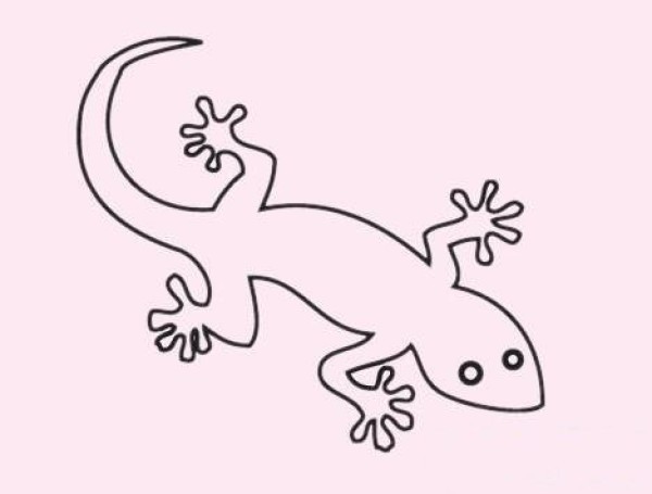 How to draw a good-looking cartoon gecko