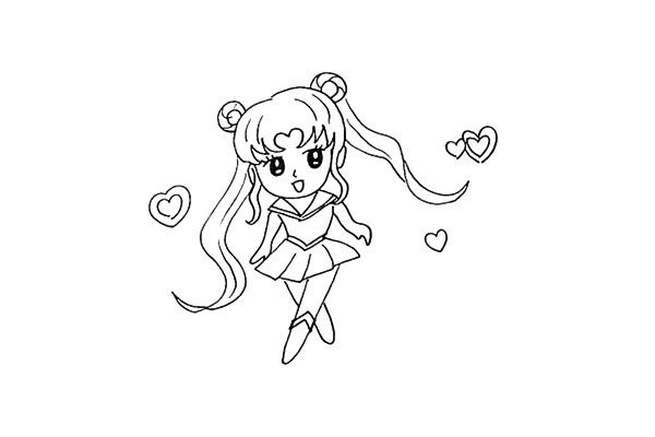 How to draw Sailor Moon