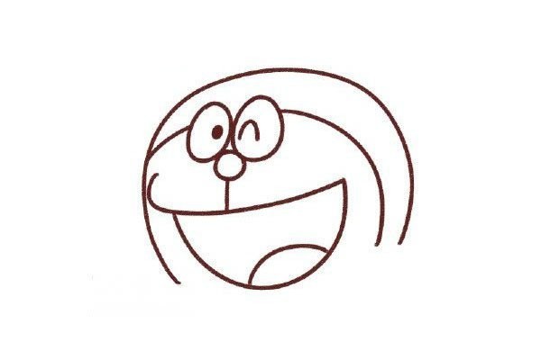 How to draw Doraemon in simple strokes