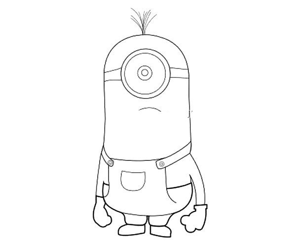 Cute Minion Simple Drawing Tutorial