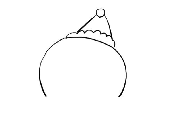 How to draw a cute Christmas snowman