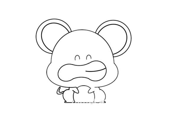 How to draw a cartoon mouse