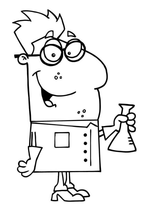 cartoon chemist