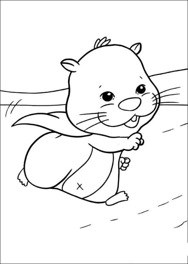 Cartoon Characters Simple Drawing Hamster Butler Simple Drawing Picture 6