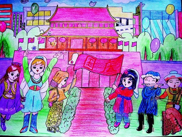 Children’s drawings to celebrate National Day