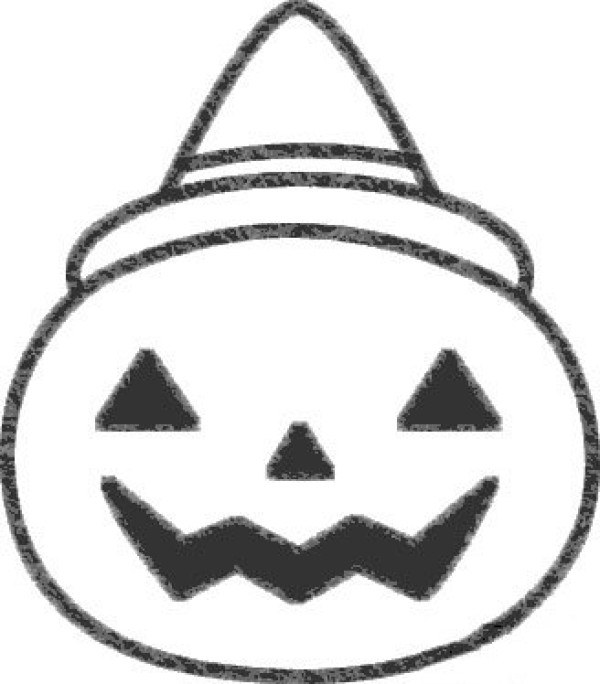 Teach you how to draw a Halloween pumpkin