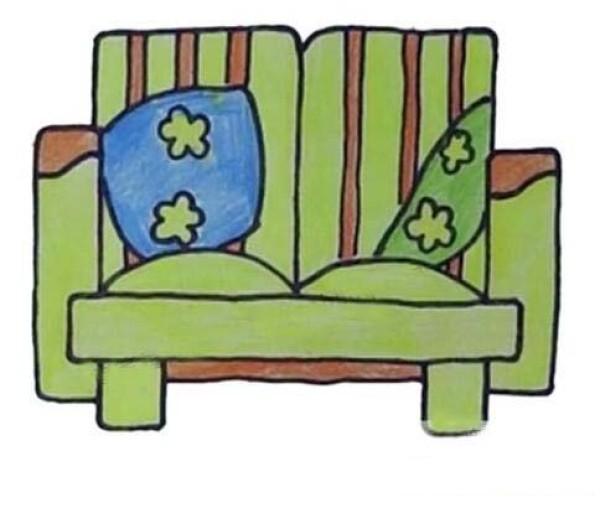 How to draw a sofa