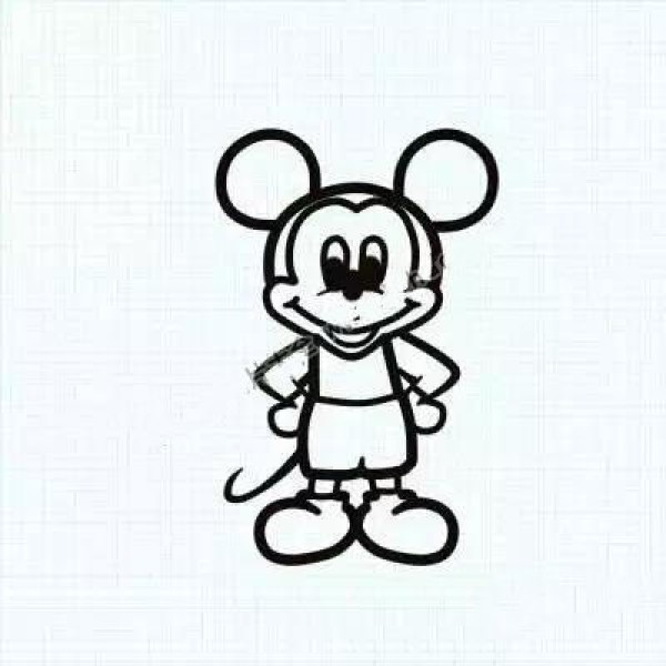 Draw anime characters: Mickey Mouse