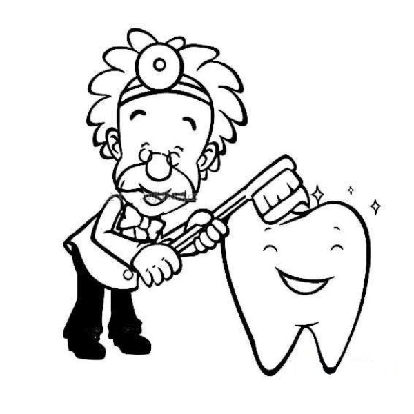 Dentist simple drawing picture