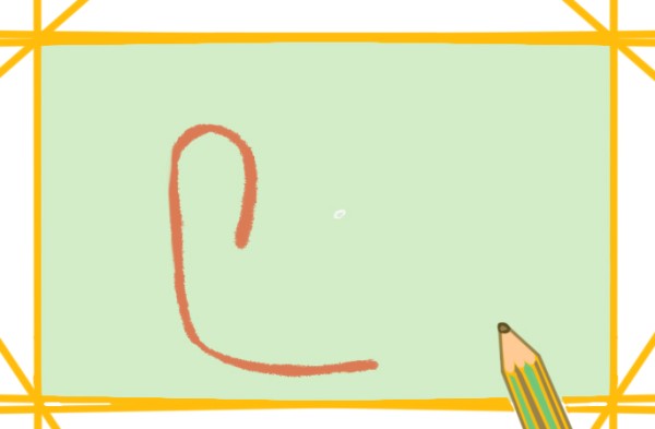 How to draw a snail on the grass