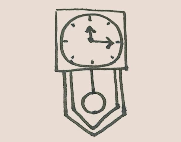 Simple drawing of wall clock