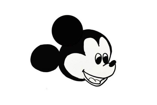 How to draw Mickey simple strokes