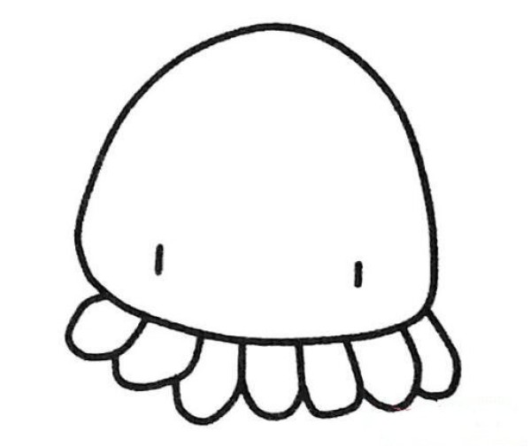 How to draw a small octopus