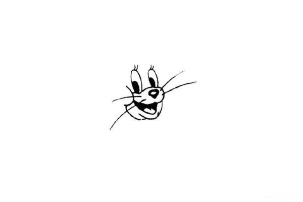 How to draw the little mouse Jerry in Tom and Jerry