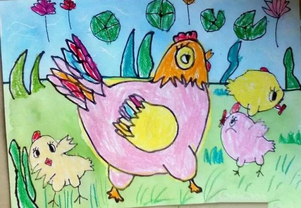 Sharing of Spring Paintings from Chicken and Mother Chicken Kindergarten